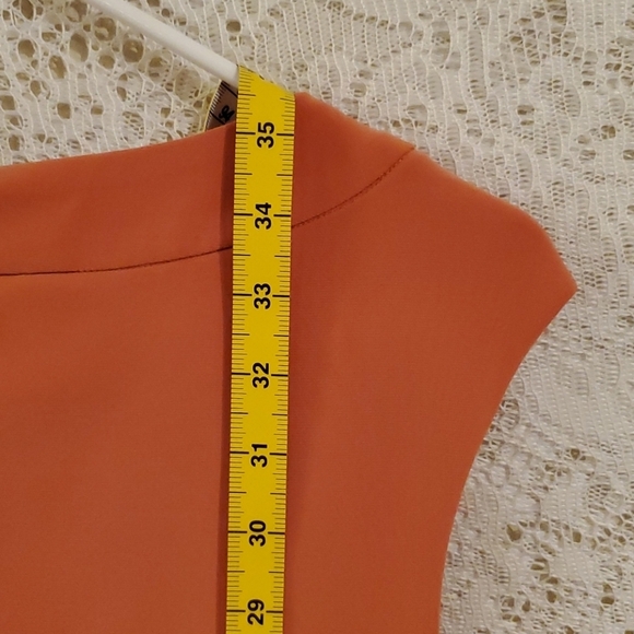 Adrianna Papell Petites Orange Bandage Dress - Picture 9 of 13